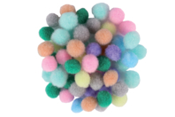 pompones colores pastel - Pompones para manualidades creativas - 10doigts.fr