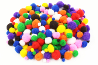 pompones colores tamaños variados - Pompones para manualidades creativas - 10doigts.fr