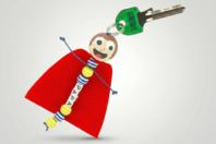 Superhero Keychain Kit "Dad" - 6 Pieces - 1 - Keychains and Key Holders for Dad - 10doigts.com - Keychains and Key Holders for Dad - 10doigts.fr