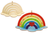 Wooden Rainbow Photo Holder - 1 - Decorative Photo Frames - 10doigts.com - Decorative Photo Frames - 10doigts.fr