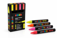 Posca Fluorescent PC5M - 4 Colors - POSCA Markers - 10doigts.fr