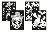 Velvet Coloring Pages Halloween - 1 - Halloween Craft Kits - 10doigts.com - Halloween Craft Kits - 10doigts.fr
