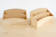 range courrier en bois - Objetos de madera para la oficina - 10doigts.fr