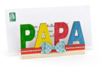 PAPA Wooden Letter Holder - 1 - DIY Gifts for Father's Day – For Dad's Office - 10doigts.com - DIY Gifts for Father's Day – For Dad's Office - 10doigts.fr