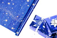 rollo de papel de regalo estrella - Papel metálico, brillante - 10doigts.fr