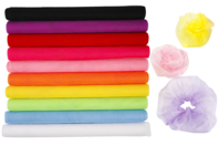 Tulle Fabric, Assorted Colors - 10 Rolls - 1 - Tulle - 10doigts.com - Tulle - 10doigts.fr