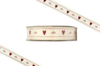 Hearts Ribbon - 2 Meters - 1 - Ribbons and Bias - 10doigts.com - Ribbons and Bias - 10doigts.fr