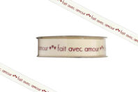 Ribbon "Made with Love" - 2 meters - 1 - Ribbons and Bias - 10doigts.com - Ribbons and Bias - 10doigts.fr