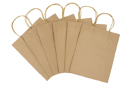 Natural Kraft Bags - 6 pcs - 1 - Kraft Paper and Cork - 10doigts.com - Kraft Paper and Cork - 10doigts.fr