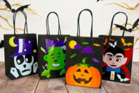 Halloween Character Bags Kit - 4 Pieces - 1 - Halloween Treat Bags - 10doigts.com - Halloween Treat Bags - 10doigts.fr