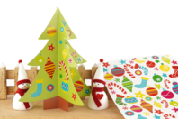 3D Christmas Tree to Decorate with Stickers - 0 - Christmas Creative Kits for Children - 10doigts.com - Christmas Creative Kits for Children - 10doigts.fr