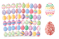 Watercolor Easter Egg Stickers - 1 - Easter Stickers - 10doigts.com - Easter Stickers - 10doigts.fr