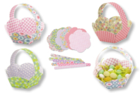 Flower Baskets to Assemble - 6 pcs - 0 - Easter Baskets - 10doigts.com - Easter Baskets - 10doigts.fr