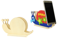 Set de 6 soportes para smartphone caracol de madera - Objetos para el escritorio - 10doigts.fr