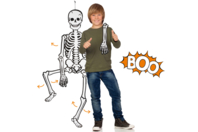 Esqueleto gigante fluorescente de noche y articulado - Kits creativos de Halloween - 10doigts.fr
