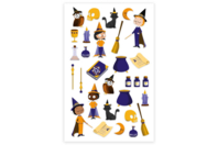 Stickers 3D epoxy - Magos - Gomets Halloween - 10doigts.fr