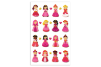pegatinas 3D - princesas - Gomets historias y decoraciones - 10doigts.fr