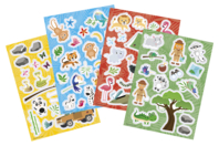 Static Stickers "The Jungle" - 50 pcs - 1 - Animal Stickers - 10doigts.com - Animal Stickers - 10doigts.fr