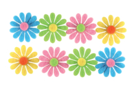 Adhesive Felt Flowers - 8 pcs - 1 - Felt Stickers - 10doigts.com - Felt Stickers - 10doigts.fr