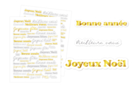 Metallic Stickers "Best Wishes" - 98 pcs - 1 - Christmas Stickers and Labels - 10doigts.com - Christmas Stickers and Labels - 10doigts.fr
