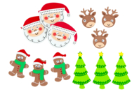 pegatinas navideñas niños - Gomets de espuma - 10doigts.fr