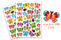 Butterfly Stickers - 74 pcs - 1 - Animal Stickers - 10doigts.com - Animal Stickers - 10doigts.fr
