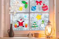 Christmas Window Static Stickers - 99 Stickers - 1 - Christmas Window Decorations - 10doigts.com - Christmas Window Decorations - 10doigts.fr