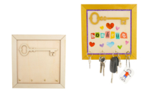 Soporte de pared para llaves de madera - Llaveros y organizadores de llaves para Papá - 10doigts.fr