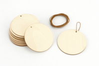 Wooden Round Ornaments - 12 Pieces - 1 - Christmas Supports - 10doigts.com - Christmas Supports - 10doigts.fr