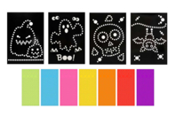 cuadros gommettes halloween - Kits creativos de Halloween - 10doigts.fr