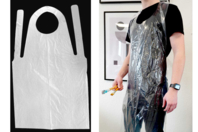 Delantales de plástico transparente - 50 pcs - Delantales y protecciones - 10doigts.fr