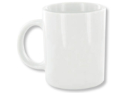White Ceramic Mug - 1 - Decorative Ceramic Supports - 10doigts.com - Decorative Ceramic Supports - 10doigts.fr