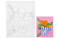 Printed Canvas to Paint - Fruits - 1 - Paint by Numbers - 10doigts.com - Paint by Numbers - 10doigts.fr