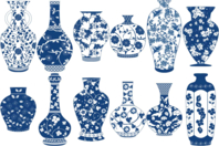 Vintage Cardboard Vases - 12 Shapes - 1 - Cardboard Shapes - 10doigts.com - Cardboard Shapes - 10doigts.fr