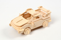 3D Natural Wood Car Kit - 1 - Wood Models - 10doigts.com - Wood Models - 10doigts.fr