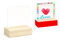 pequeña placa de plexiglás - Marcos de fotos de madera - 10doigts.fr