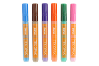 Rotuladores de pintura para textiles - 6 colores complementarios - Marcadores de pintura - 10doigts.fr