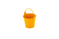 Yellow metal bucket - Metal Supports - 10doigts.fr