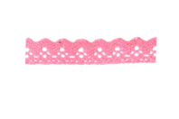 Adhesive Lace Ribbon, 1 m Roll - Light Pink - Ribbons and Bows - 10doigts.fr