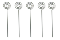 Clips de notas en espiral redondos - 5 unidads - Mosquetones - 10doigts.fr