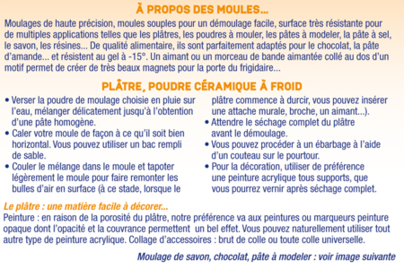 Consejos y trucos para el uso de moldes - Moldes para yeso, jabón, cemento ... – 10doigts.fr