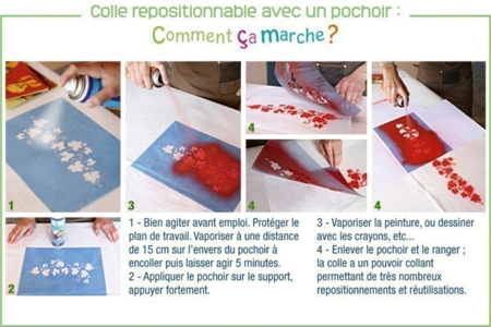Pegamento reposicionable en aerosol o en tubo - Pegamento en aerosol – 10doigts.fr