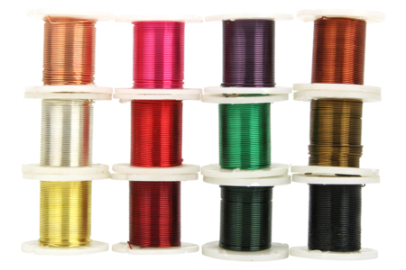 Colored Copper Wire Ø 0.4 mm - 12 Spools - 3 - Aluminum Wire - Arts and Crafts Accessories - 10doigts.com - Aluminum Wire - Arts and Crafts Accessories – 10doigts.fr