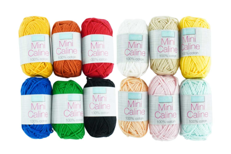 12 ovillos mini Caline: 2 sets (vivos y pastel) - Hilo para tejer – 10doigts.fr