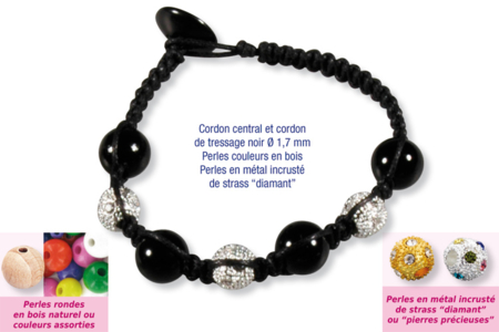 Shamballas with wooden beads - 0 - Handicrafts for Creating Your Jewelry - 10doigts.com - Handicrafts for Creating Your Jewelry – 10doigts.fr