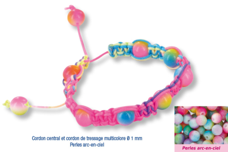 Shamballas... with rainbow glass beads - Handicrafts for Creating Your Jewelry – 10doigts.fr