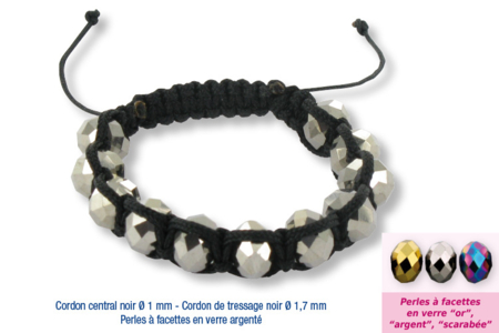 Shamballas - glass faceted beads - 1 - Handicrafts for Creating Your Jewelry - 10doigts.com - Handicrafts for Creating Your Jewelry – 10doigts.fr