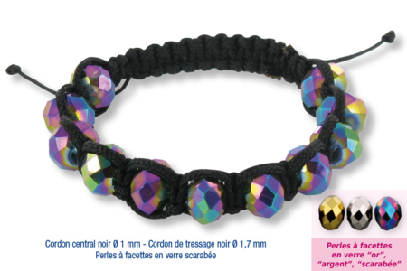 Shamballas - glass faceted beads - 2 - Handicrafts for Creating Your Jewelry - 10doigts.com - Handicrafts for Creating Your Jewelry – 10doigts.fr