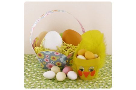 Flower Baskets to Assemble - 6 pcs - Easter Baskets – 10doigts.fr