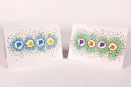 DAD confetti card - 2 - Father's Day Crafts - 10doigts.com - Father's Day Crafts – 10doigts.fr